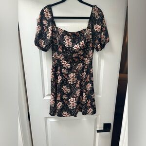 A&F Black Floral Dress